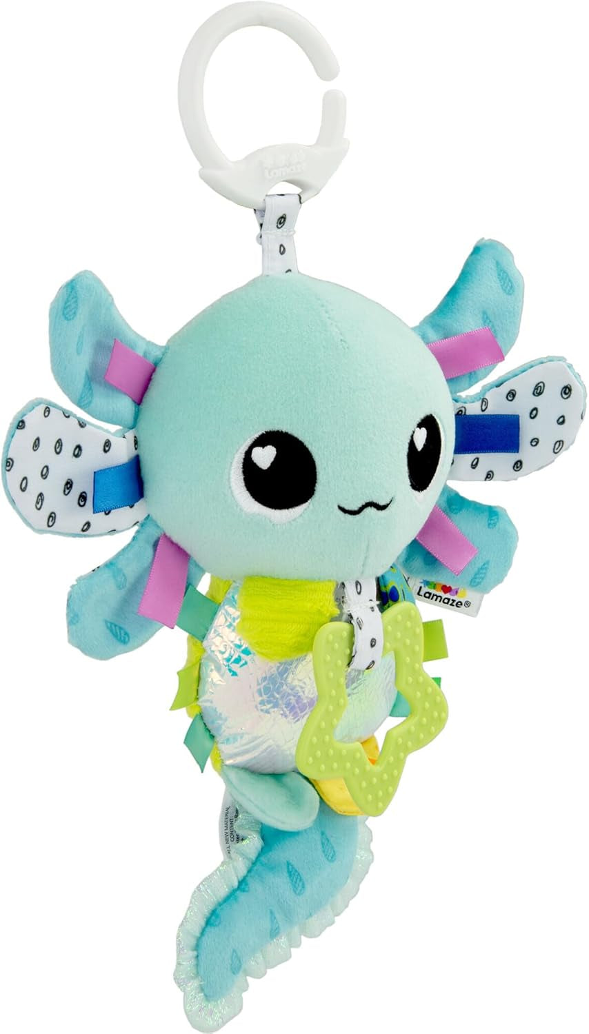LAMAZE Alise Axolotl - Clip & Go kinderwagenspeelgoed - Zintuiglijk babyspeelgoed - Speelgoed voor vroeg leren van 0-6 maanden - Vakkundig ontworpen voor pasgeborenen - Kraamcadeaus Bebe Naty Shop Speelgoed Standaardtitel