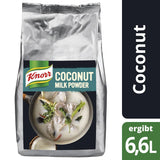Knorr Kokosmilch Pulver (Melkpoeder aus 20 frischen Kokosnüssen, ergibt 6,6 Liter Kokosmilch) 1er-pakket (1 x 1 kg)