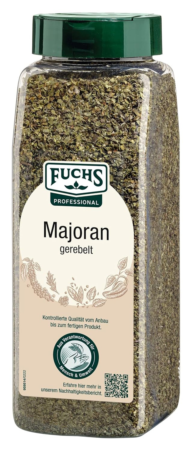 - Marjolein gerebelt | Met praktische Streuaufsatz | Zum Verfeinern von Bohnen- und Linseneintöpfen | 80 g grote streuer