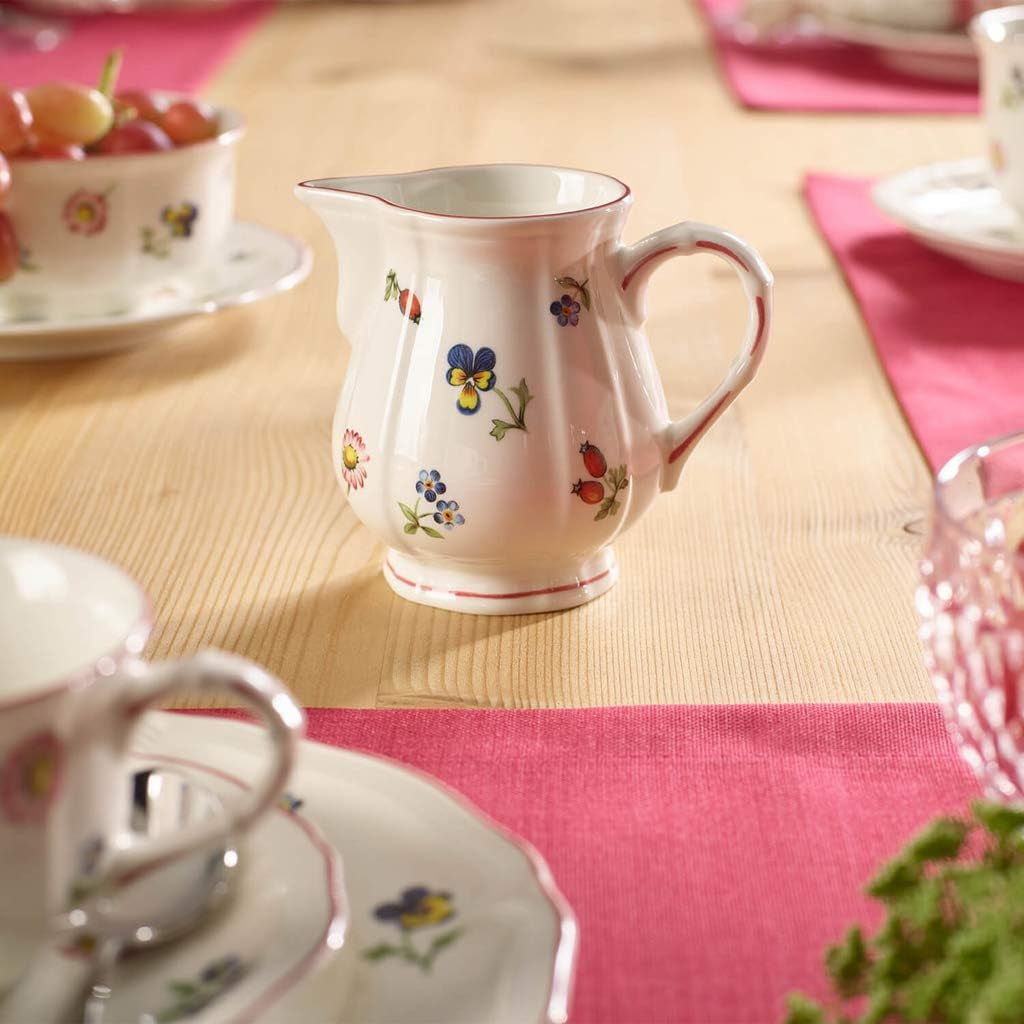 Villeroy & Boch Petite Fleur melkkannetje, 250 ml, hoogte: 7,5 cm, premium porselein, veelkleurig