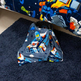 Character World Officiële Lego® City fleecedeken, superzacht, warmblauw plaid, Cityspace-ontwerp, perfect voor slaapkamers, kamperen en slapen, 100 x 150 cm bedden en dekens Besuche den Character World-Store