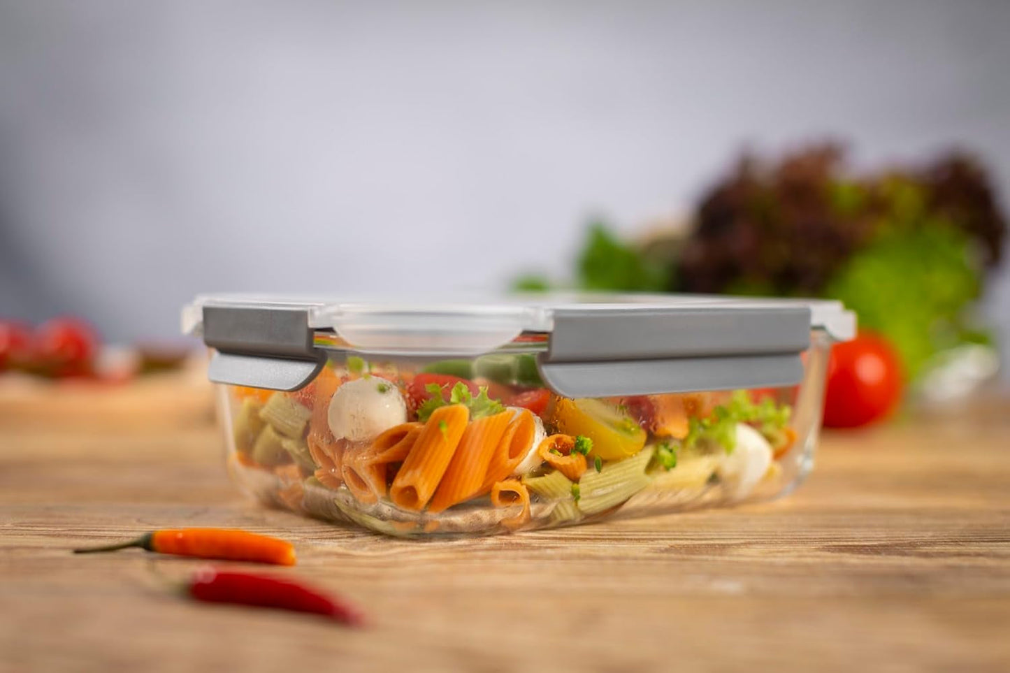 KUHN RIKON 24031 Glazen pot, glas, transparant Bewaardozen voor levensmiddelen Naty Shop