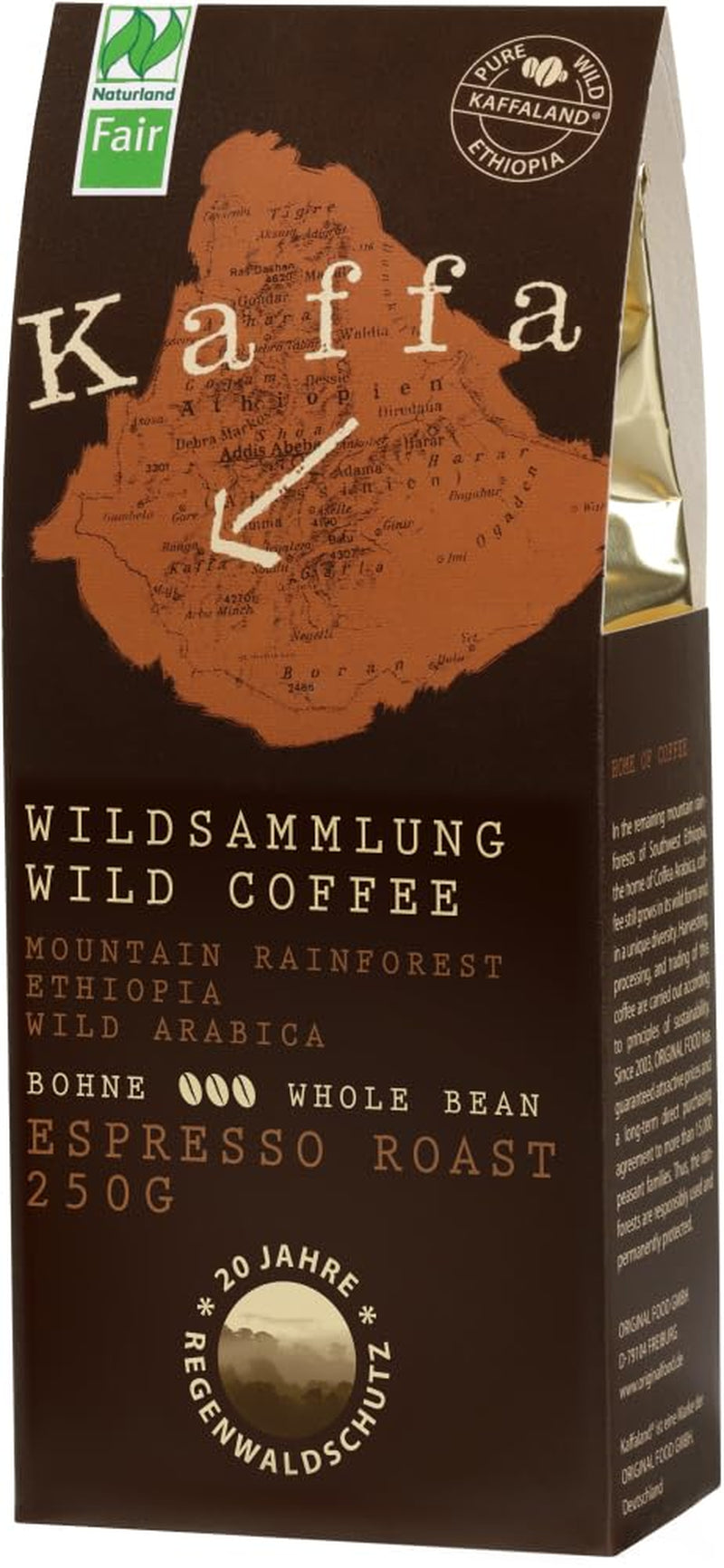 Geroosterde biologische espresso, hele bonen (6 x 250 g)