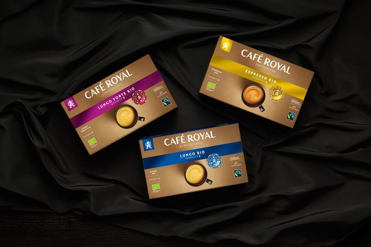 Café Royal Professional Pads, Bio Lungo, 50 Nespresso (R) Professioneel compatibele Pads voor Office en Gastronomie, Bio en Fairtrade gecertificeerd, 100 Prozent Arabica, Intensiteit 5