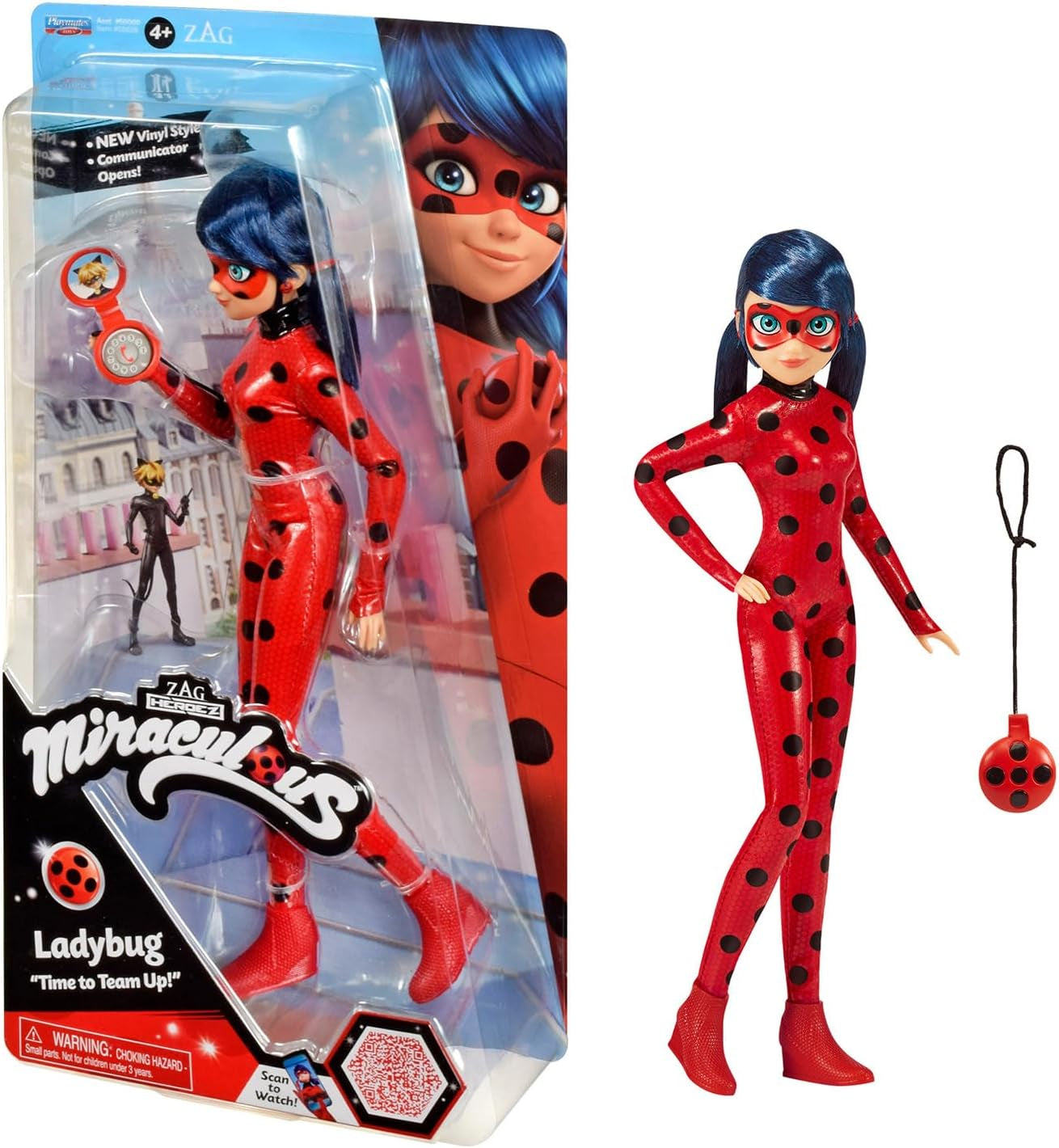 Bandai - Wonderbaarlijk lieveheersbeestje - Pop Marinette Kleurverandering Verrassing - Wonderbaarlijke verbonden pop, 26 cm + 3 verrassingen - Willekeurig model - P50390 Poppen Naty Shop Lieveheersbeestje