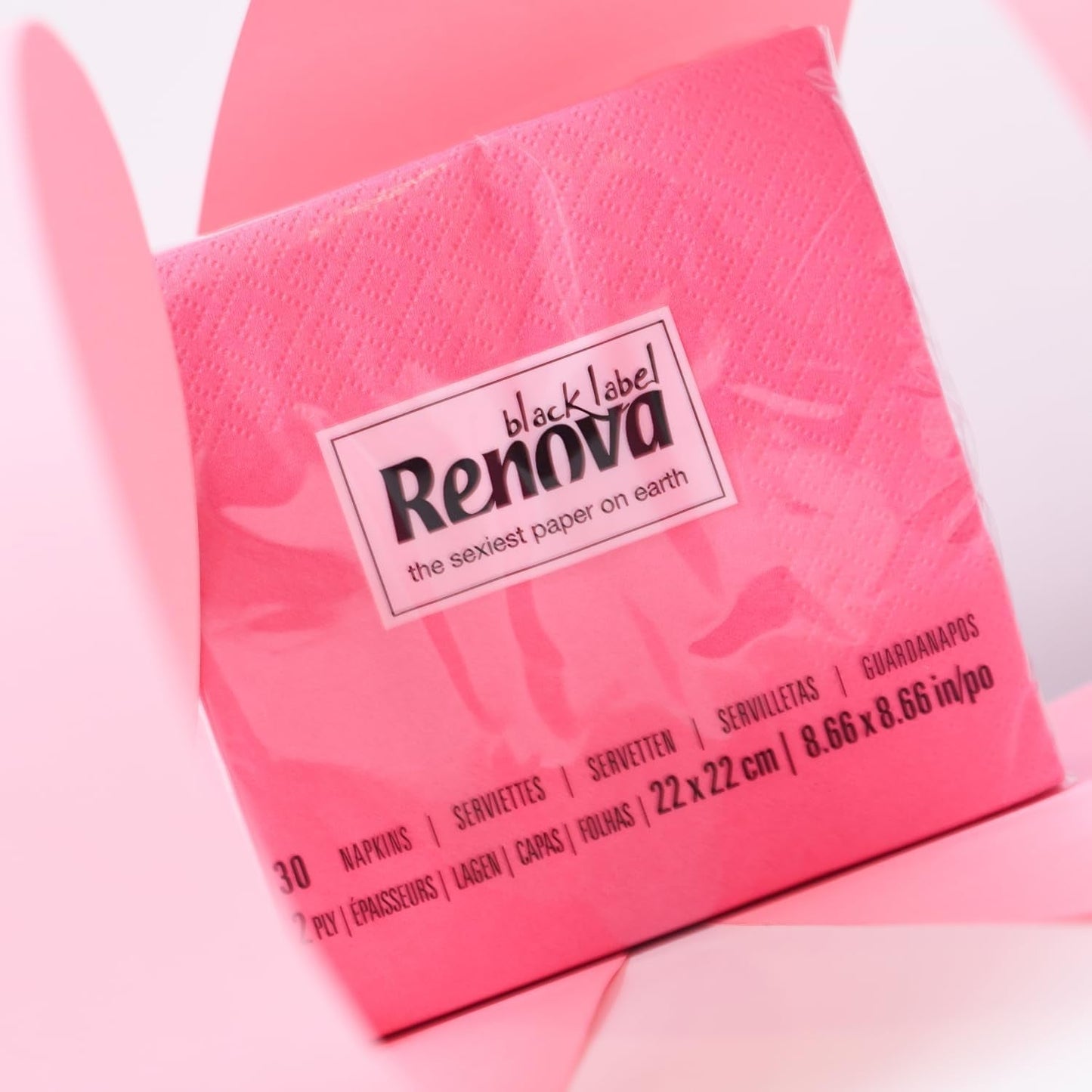 Renova cocktailservetten, fuchsia, 30 servetten