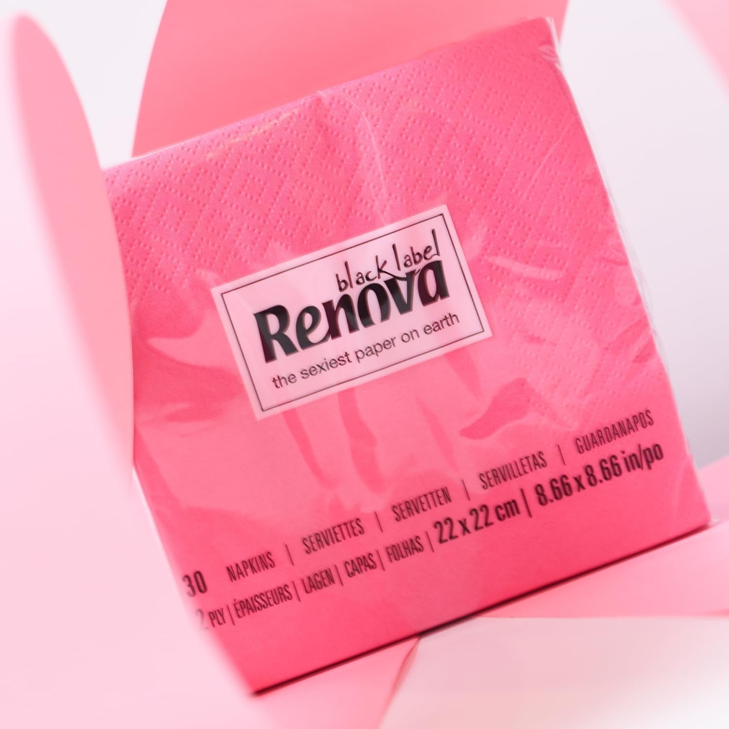 Renova cocktailservetten, fuchsia, 30 servetten