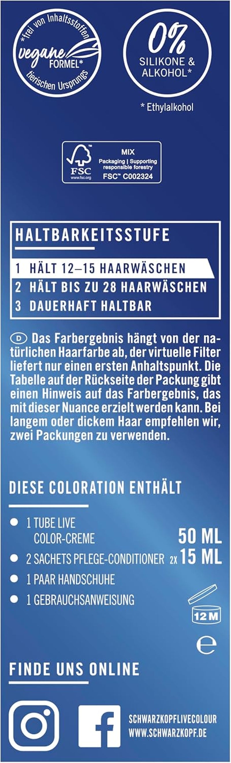 Schwarzkopf LIVE Ultra Brights Semi-Permanente Haarkleuring 097 Zeemeermin (3 x 80 ml), kleuring voor intense resultaten of pastelkleuren, bestand tegen 12-15 wasbeurten, met verzorgende conditioner Haarverf Naty Shop