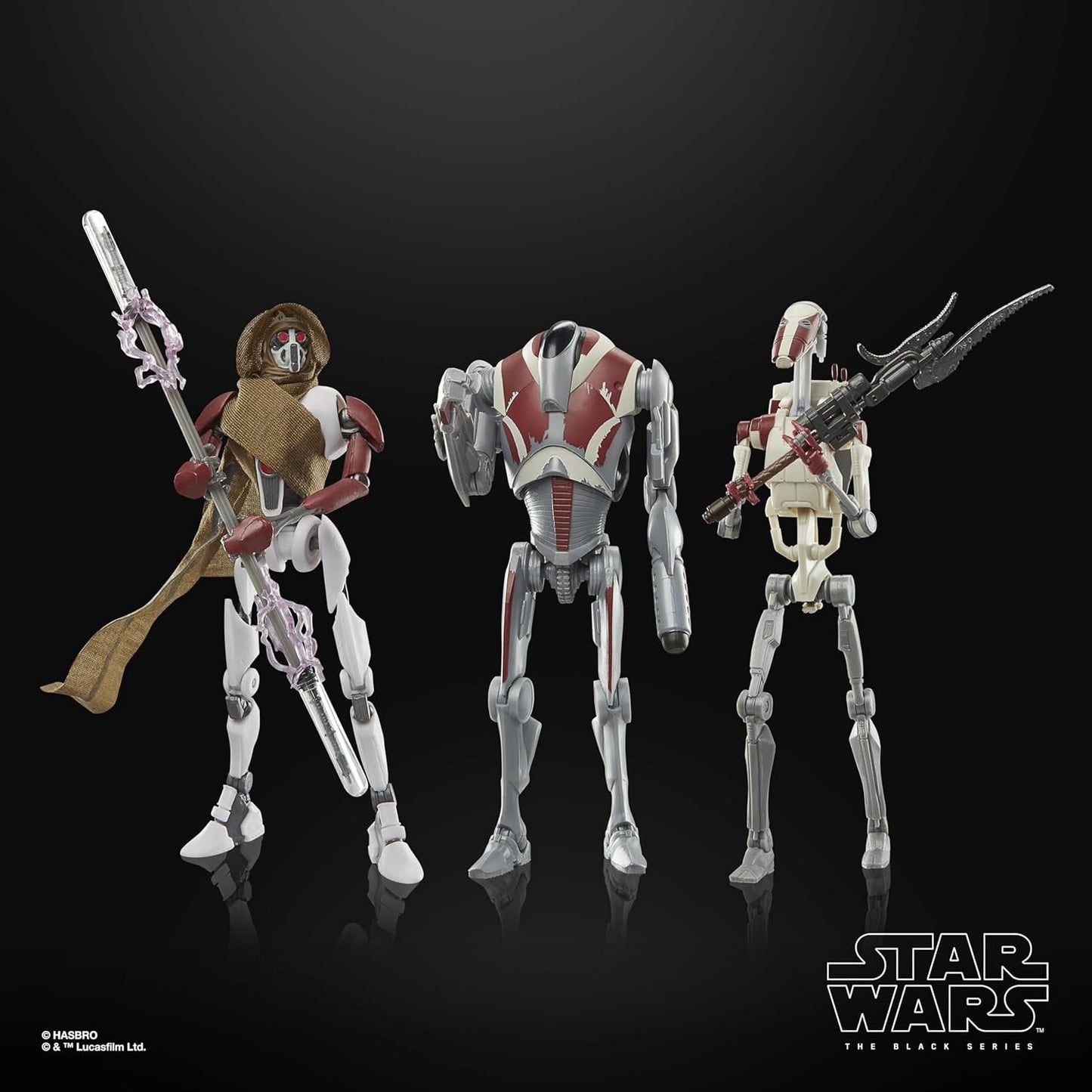 Star Wars Black Series Magna Raider, Super Battle Droid, Jedi Battle Droid: Survivor Actiefiguren 3-pack, Schaal 15 cm Actiefiguren Naty Shop