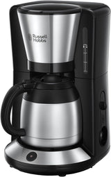 Russell Hobbs Koffiezetapparaat [Douchekop voor optimale extractie en aroma] Adventure (1 tot 8 kopjes, 1,0 liter thermische karaf, automatische uitschakeling, antidruppelsysteem, 1100 W) Filterkoffiezetapparaat 24020-56