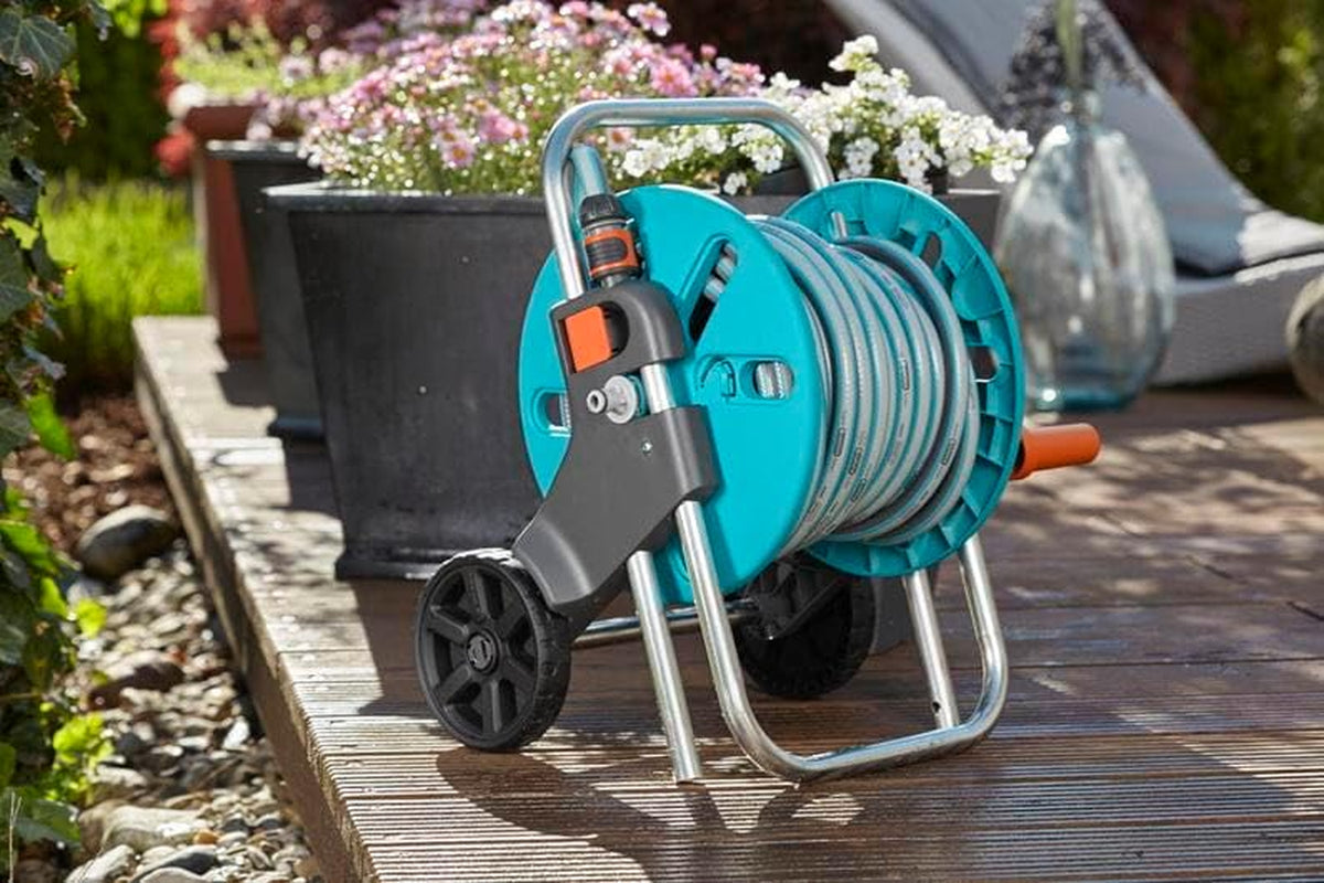 GARDENA CleverRoll S slangenwagen, slanghaspel, compacte opslag (18500-20)