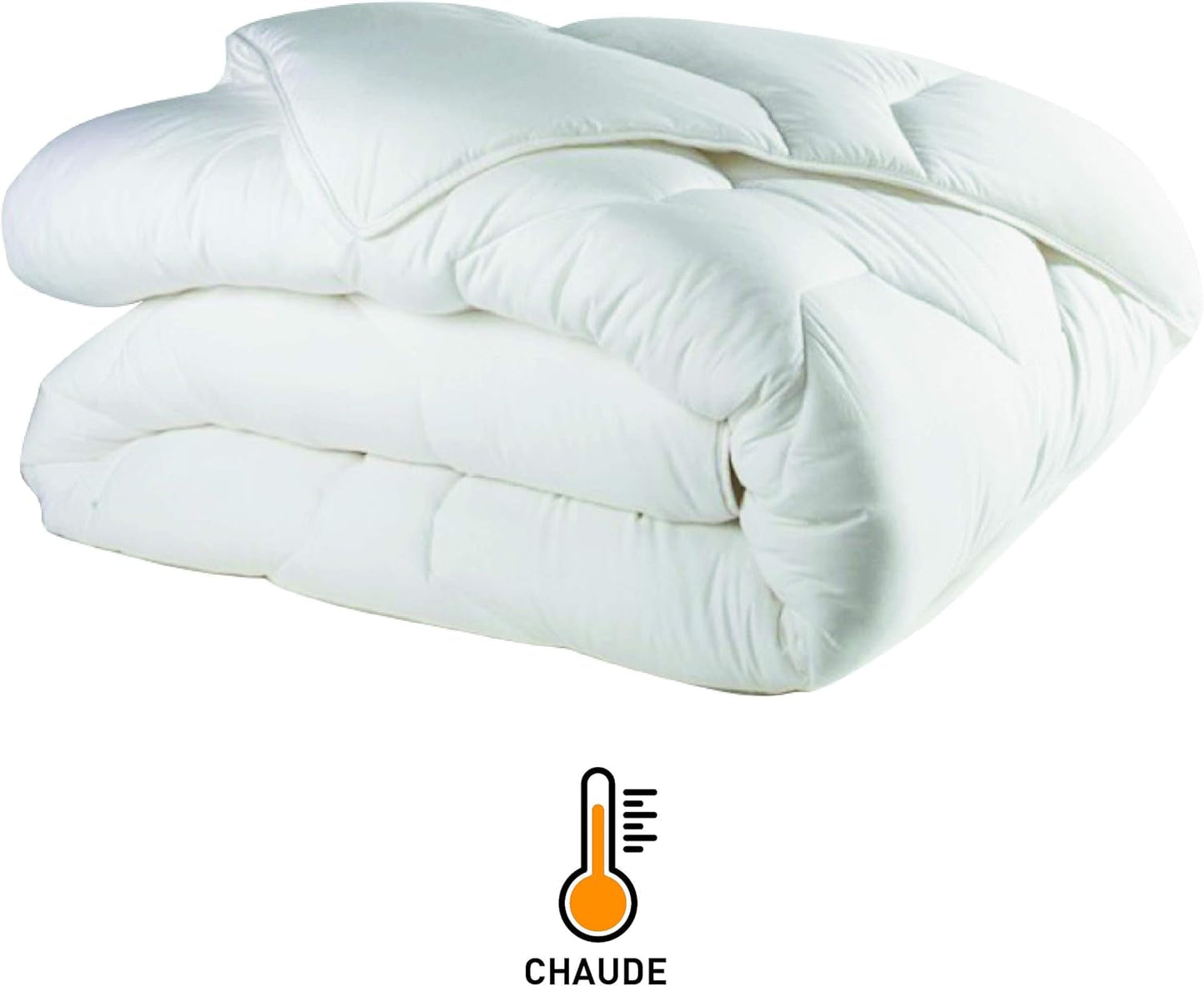 Blanrève Cthalvd011420 Dekbedovertrek Hollofil Allerban warm katoen wit 140 X 200 cm Dekbedden en dekbedden Naty Shop