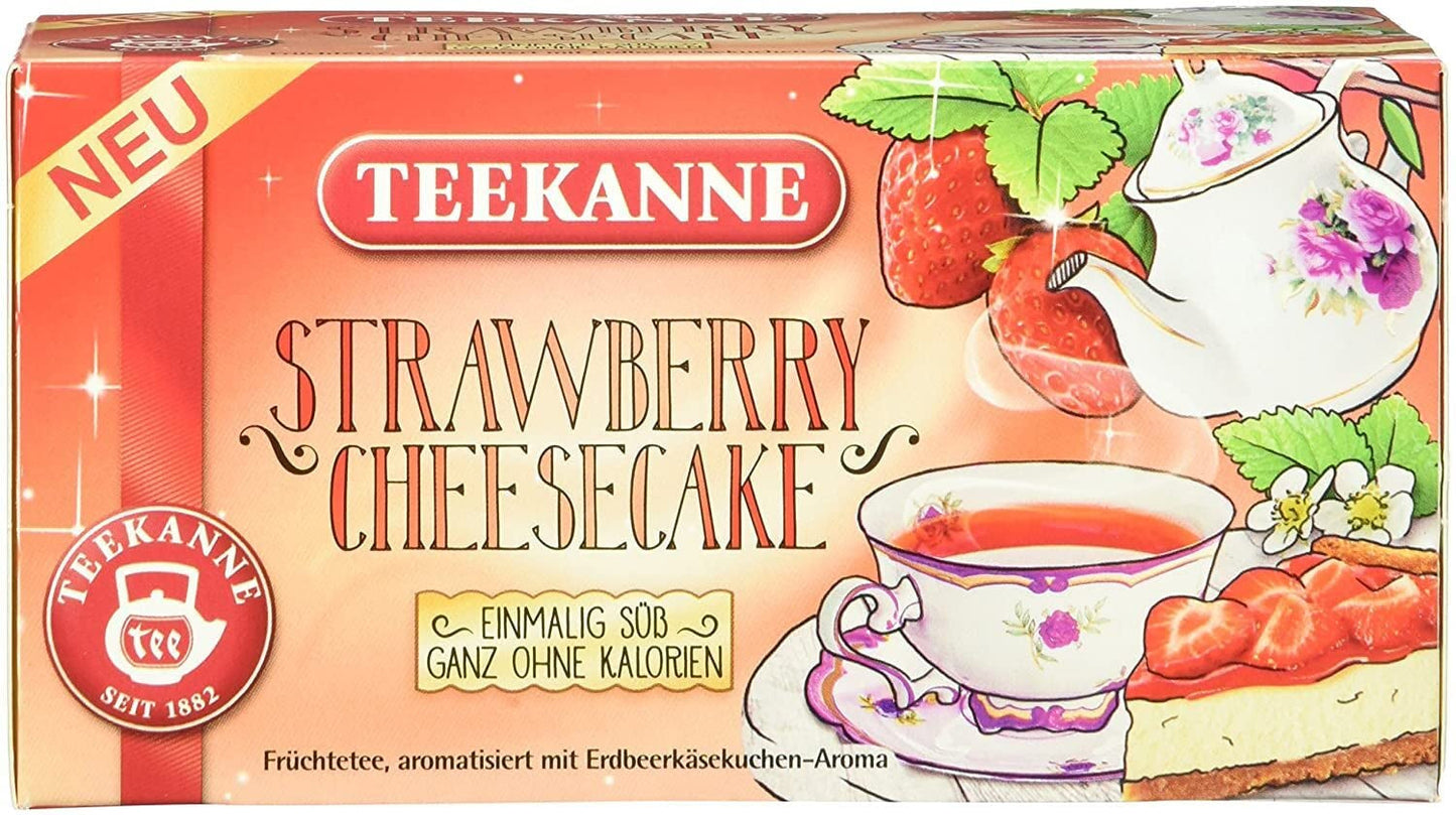 Teekanne Sweeteas Aardbeiencheesecake Aardbeiencheesecake 12-pack (12 x 18 theezakjes)