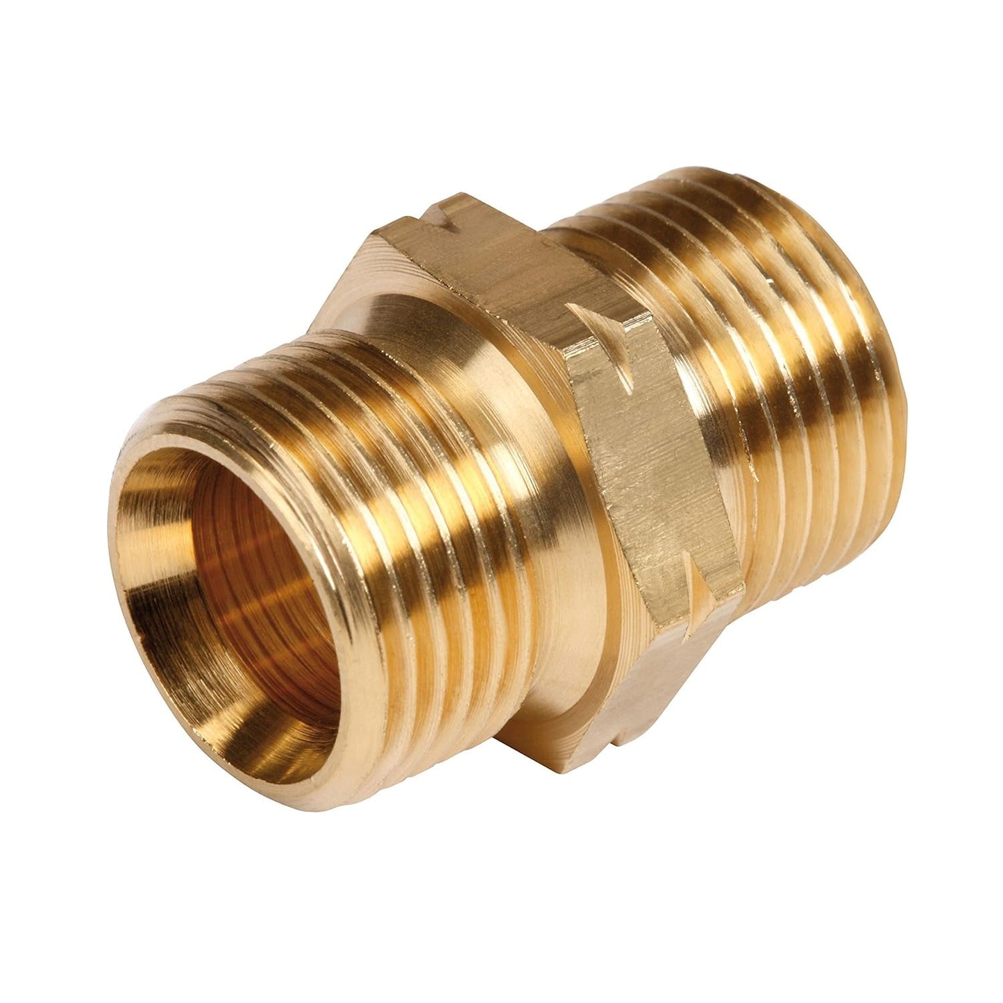 ROTHENBERGER industriële dubbele nippel - 2x G 3/8" L | Voor veilige verlenging van propaangasslangen 540255E