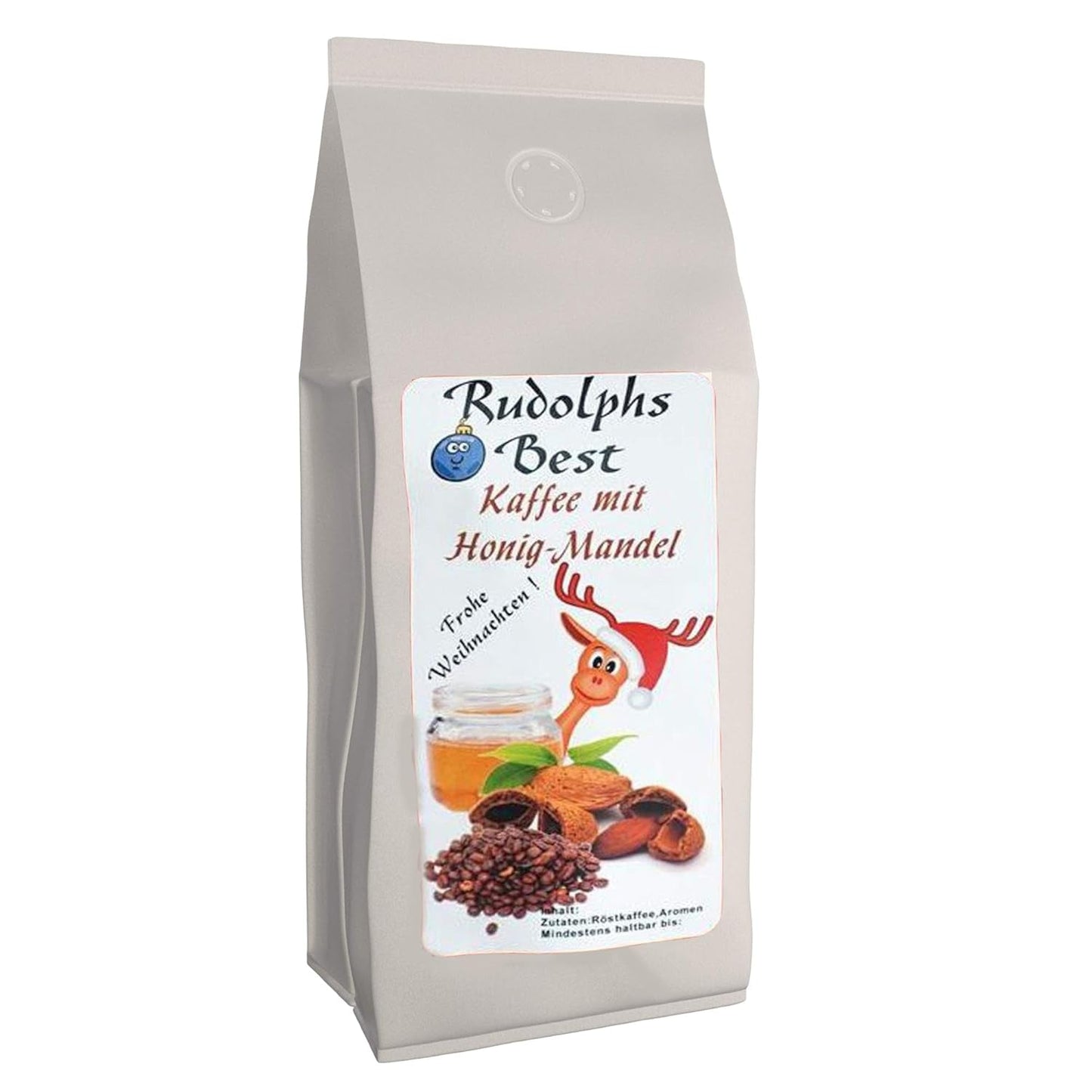 Aromatische koffie "Rudolph's Best" Honing-Amandel 1000 hele bonen