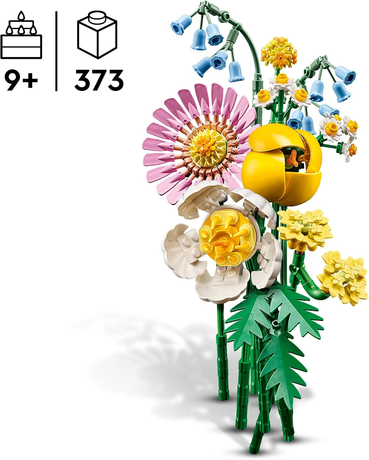 LEGO Botanicals Klein Zomerboeket - Kunstbloem Bouwset - Incl. klokjes, boterbloemen, tulpen - Cadeau-idee voor dames, moeders en heren - 10347 Bouwsets Besuche den LEGO-Store