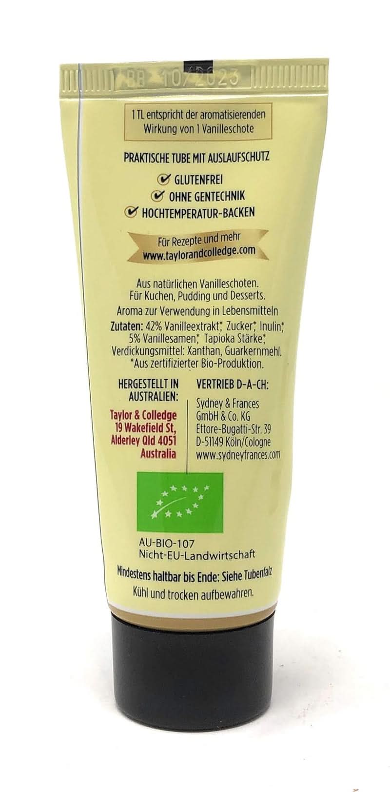 Biologische vanillepasta uit de tube, 50 gram Aromas Naty Shop