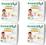 Bambiboo Mini Wegwerpluiers Huidvriendelijk met Zachte Bamboevezel Navelopening - Luiers voor pasgeborenen - Wegwerpluiers voor pasgeborenen - Huidbescherming - Maat 2, 25 stuks