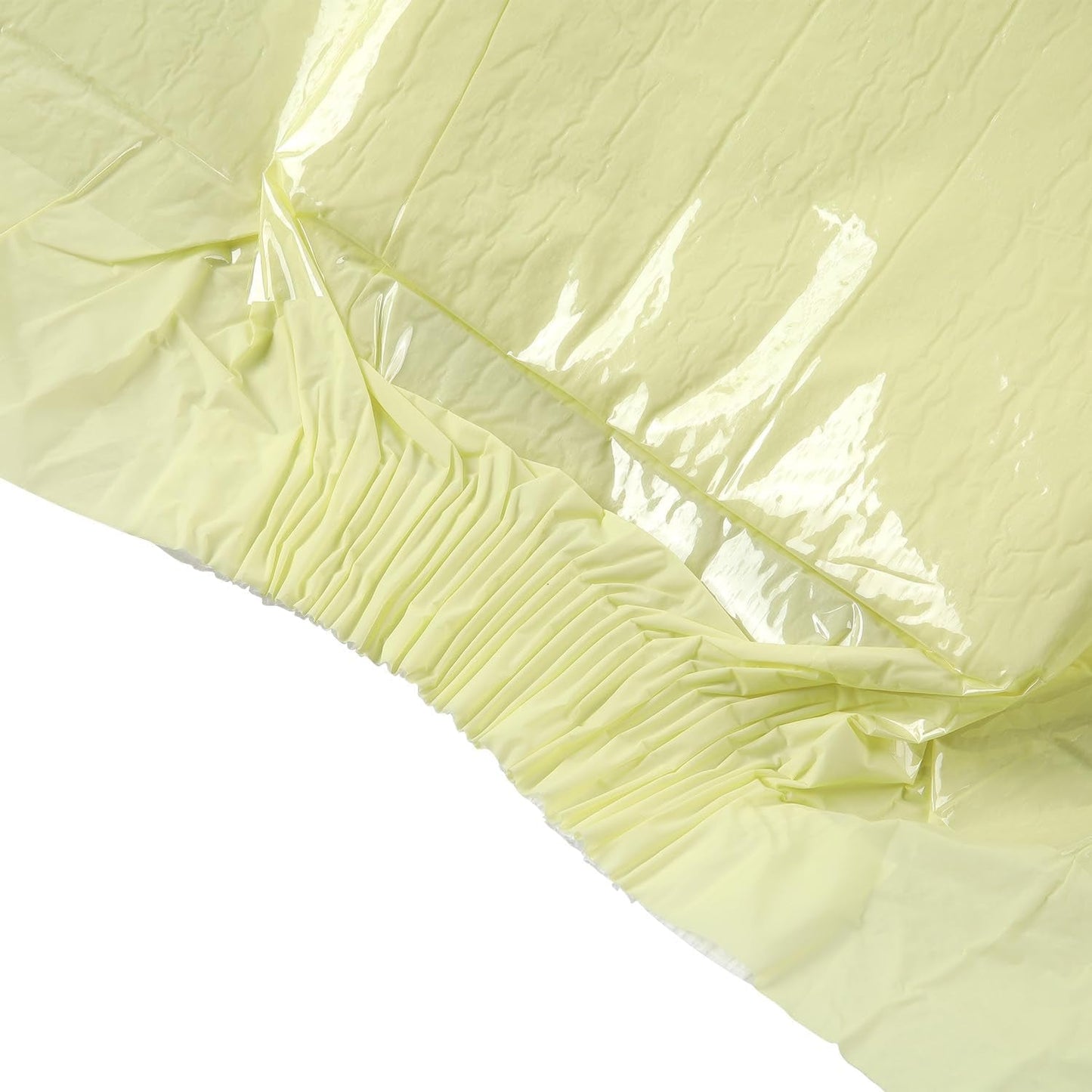 CutiePlusU luiers voor volwassenen, 10-pack wegwerpincontinentieslipjes met lussen voor dames en heren, maximaal absorptievermogen 's nachts - geel (middelgrote maat 71-96cm)