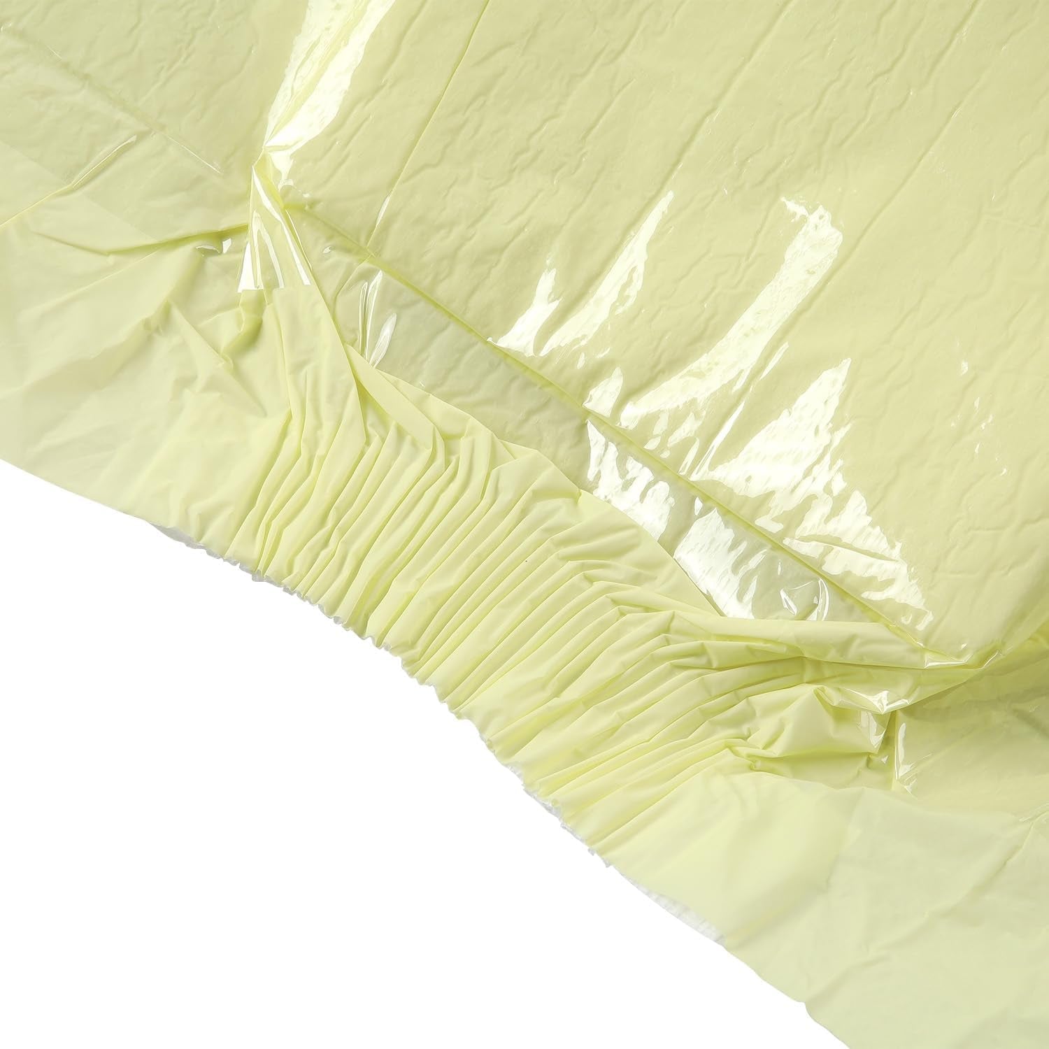 CutiePlusU luiers voor volwassenen, 10-pack wegwerpincontinentieslipjes met lussen voor dames en heren, maximaal absorptievermogen 's nachts - geel (middelgrote maat 71-96cm)
