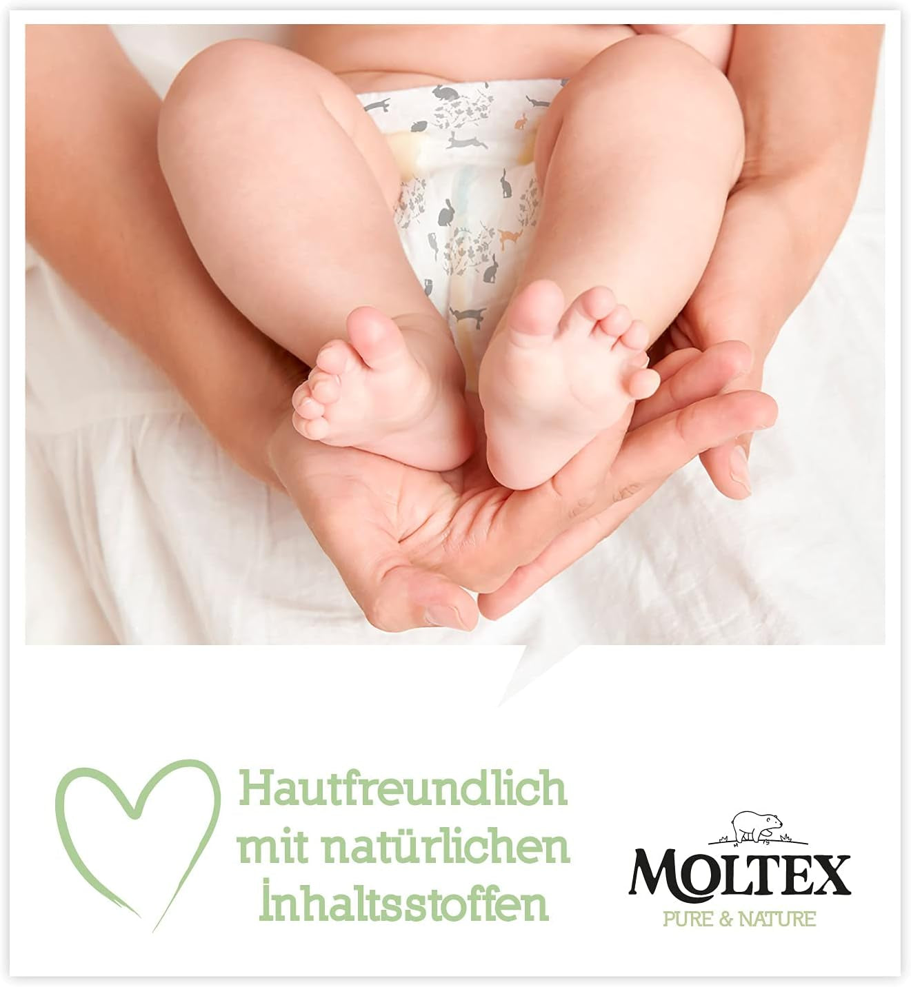 Pure & Nature Biologische Luiers Maat 6 XL (17-28kg) Maanddoos 84 Biologische Luiers