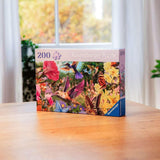 Ravensburger puzzel 12001369 - Kolibries en vlinders - puzzel van 200 stukjes voor ouderen en senioren met grotere puzzelstukken, grip, groot afbeeldingssjabloon en puzzelbasispuzzel Naty Shop