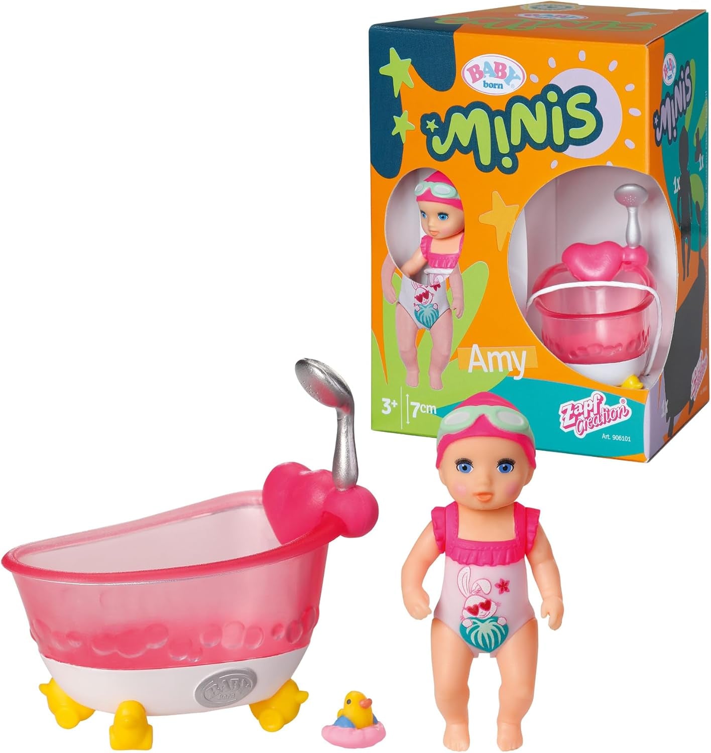 BABY born Minis speelset met Minis pop Amy en Duck, 906101 Zapf Creation