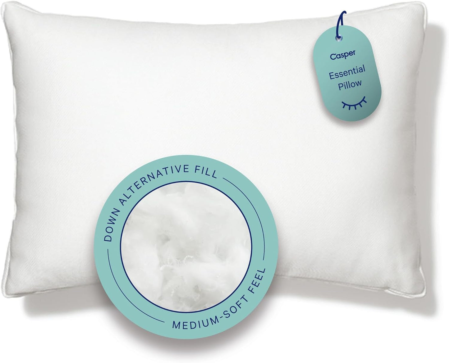 Casper Sleep Essential Kussen om te slapen, King, Wit Naty Shop Standaard Kussens King Wit