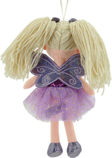 11766 stoffen pop fee knuffel prinses 30 cm paars