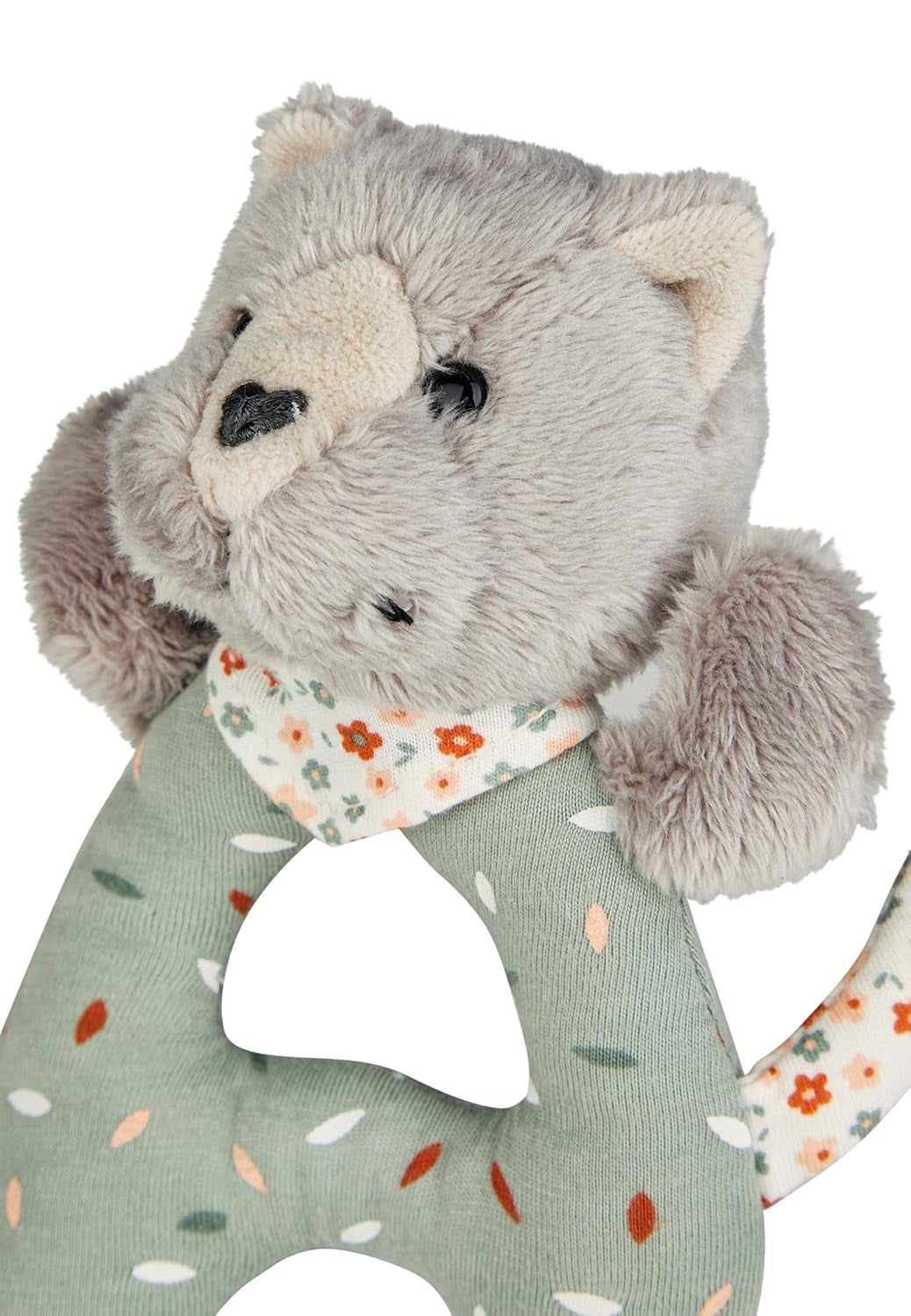 Lilly Cat Sterntaler Catch Toy - Motorisch speelgoed voor rammelaar, aanraken en spelen - Knuffel voor baby's en kinderen met rammelaar als trouwe vriend - Babyspeelgoed van grijze zachte stof Bebe Naty Shop Toys