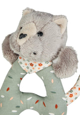 Lilly Cat Sterntaler Catch Toy - Motorisch speelgoed voor rammelaar, aanraken en spelen - Knuffel voor baby's en kinderen met rammelaar als trouwe vriend - Babyspeelgoed van grijze zachte stof Bebe Naty Shop Toys