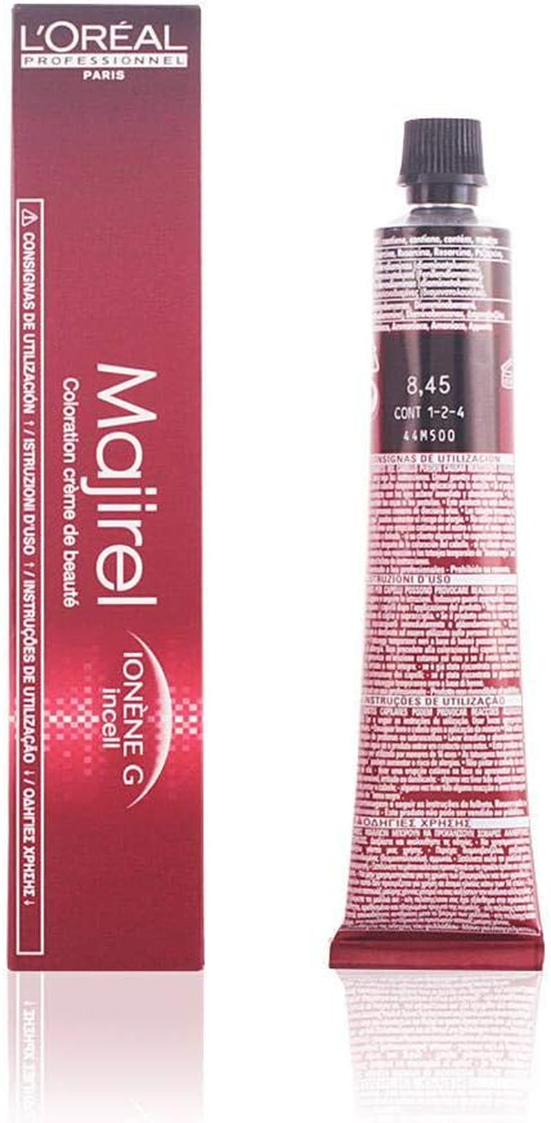 L'Oréal Professionnel Majirel 7 middenblond, 50 ml Haarverf Naty Shop 8.45 - H.Bl. Kupfer Mahog.