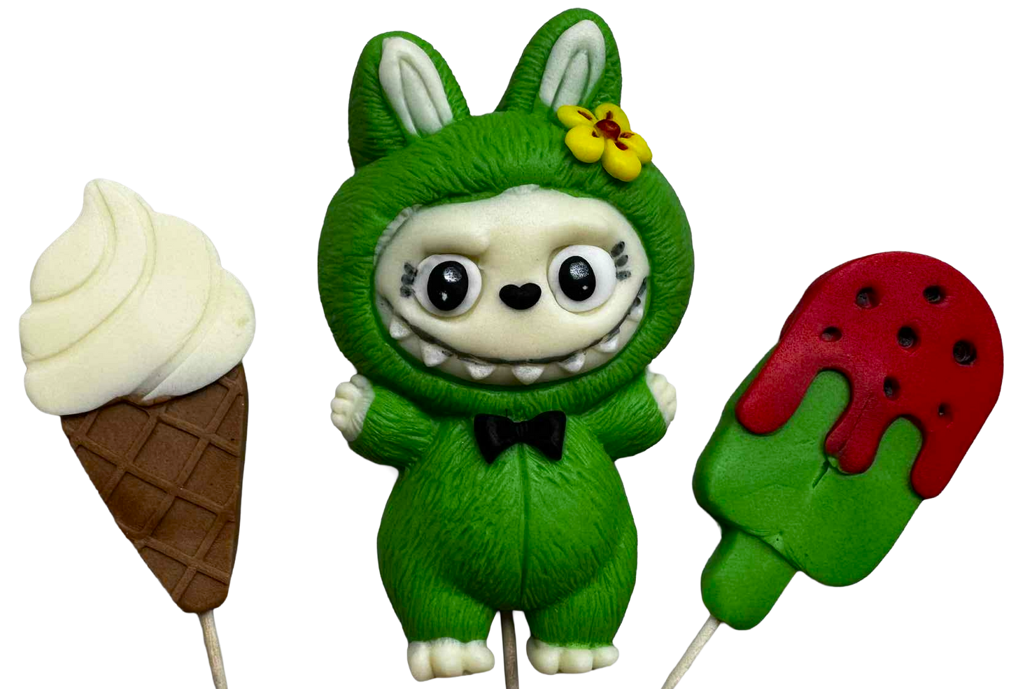 Set eetbare decoraties, Labubu Decorations van Sugar Paste Nati Shop