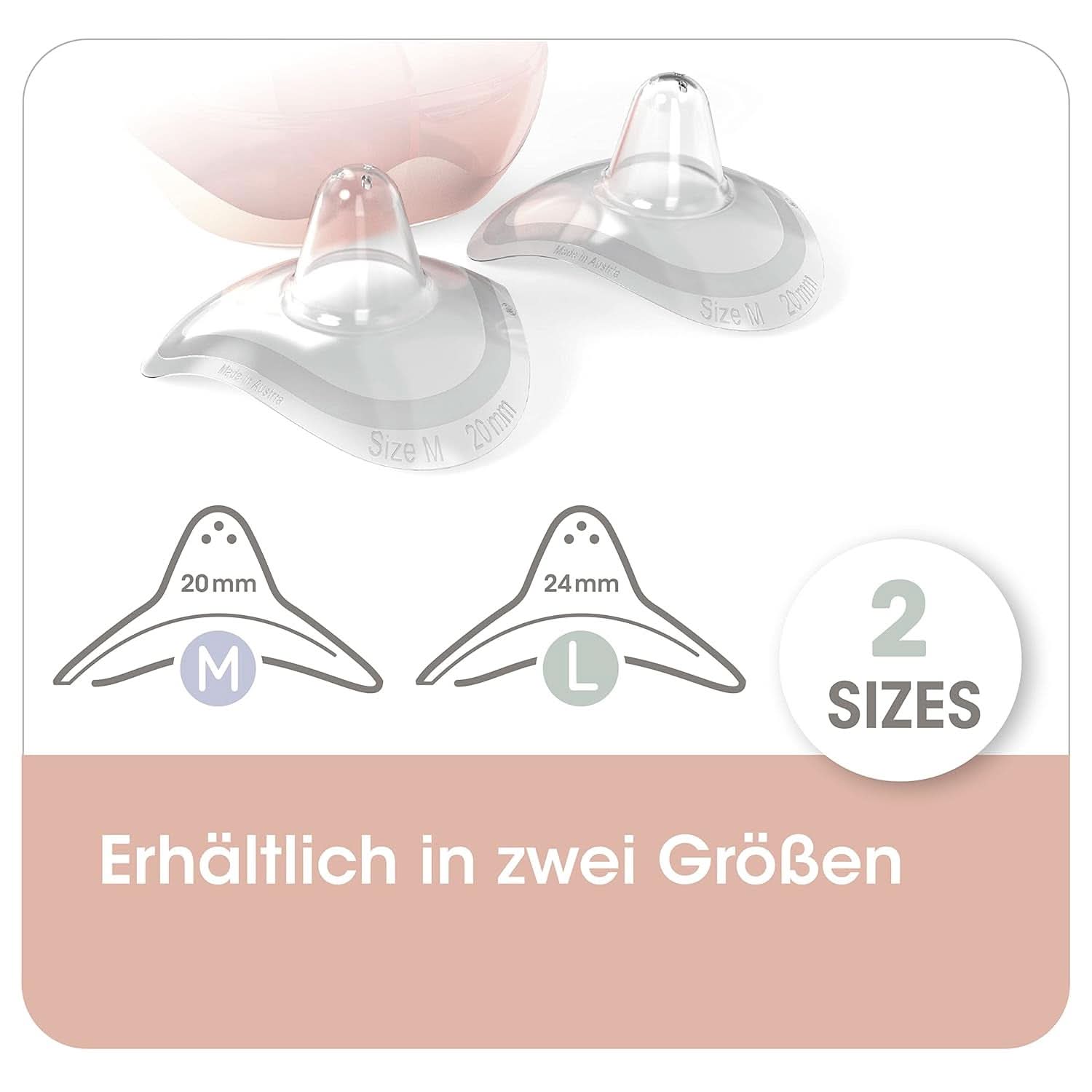 Nip® First Moments tepelhoedjes, 2 stuks Voedings- en borstvoedingsaccessoires Bebe Naty Shop