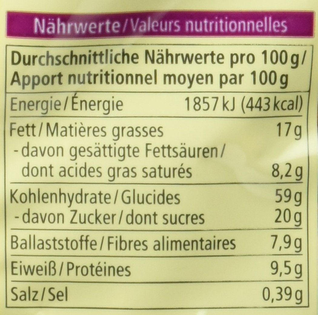 Krokante haverkoekjes met biologische chocolade, 375g