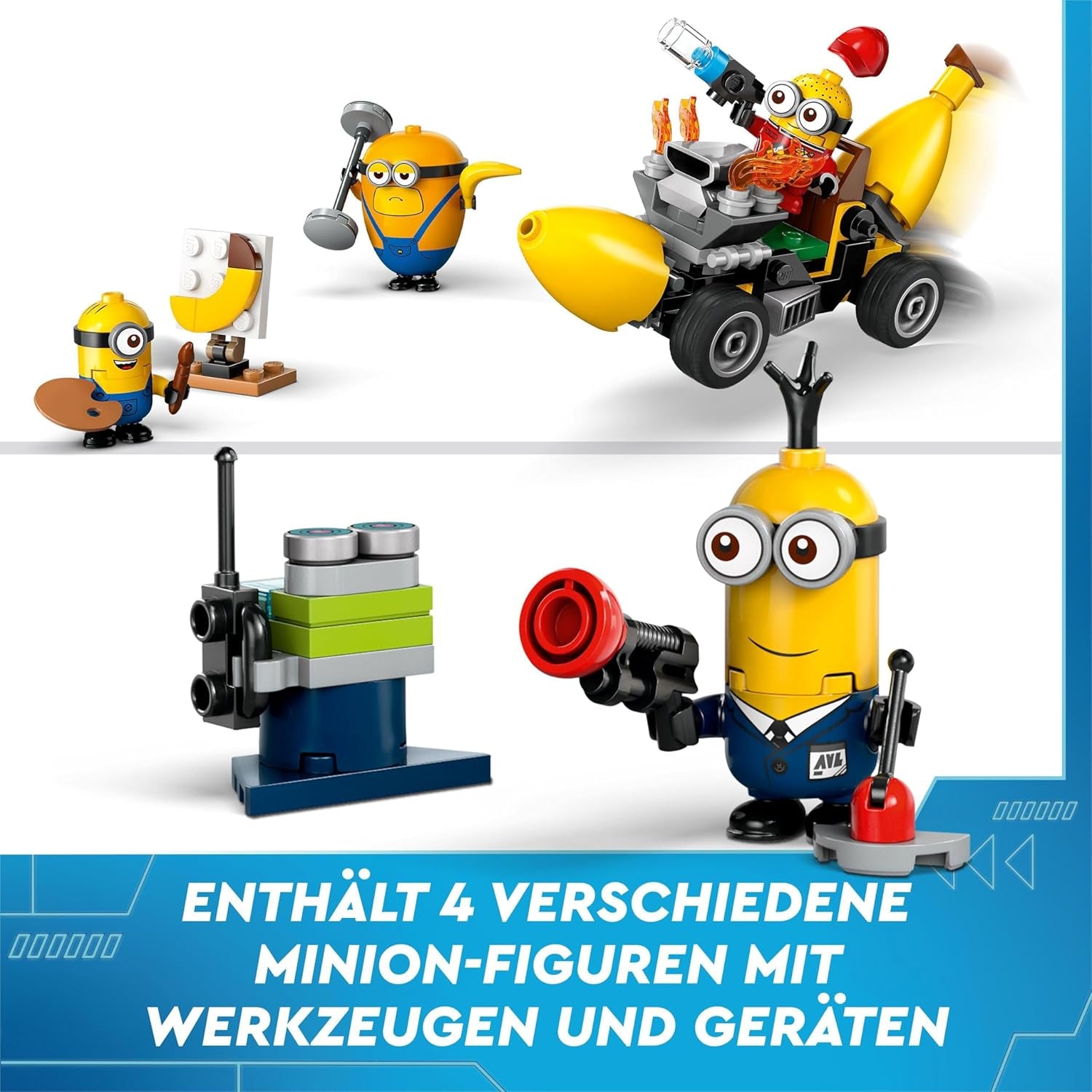 LEGO I - Simply Incorrigible 4 Minions en de Bananenmachine Speelset voor I - Simply Incorrigible 4 Kinderspeelgoed Minions Creatief cadeau voor jongens en meisjes vanaf 6 jaar 75580 Bouwsets Beuche in LEGO-Store