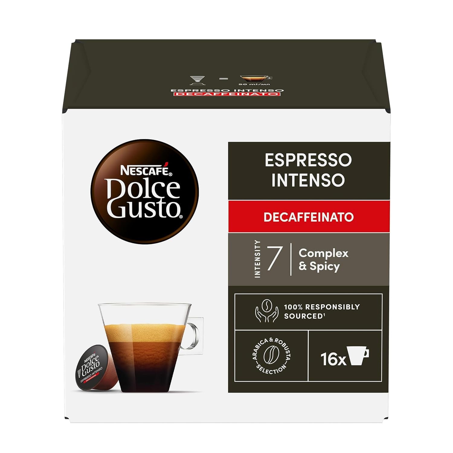 Nescafé Dolce Gusto Café Dolce Gusto Espresso Intenso Besch. | Nestle Pack 3 Kisten Mit 18 Kapseln,Die Jewells 16 Einheit (3er-pakket)
