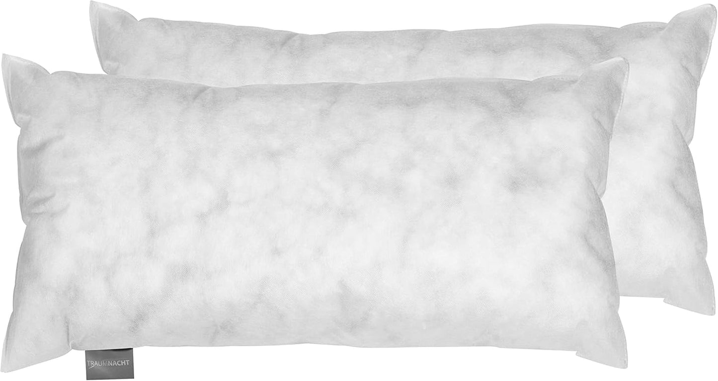 Traumnacht Green Basic Kussenset bestaande uit twee kussens 80 X 80 Cm, Oeko-Tex gecertificeerd, geproduceerd volgens de Duitse kwaliteitsnorm Naty Shop standaard kussens 40X 80 Cm
