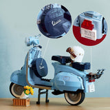 LEGO Icons Vespa 125, bouwbaar motormodel, vintage Italiaanse scooter, modelbouwset voor volwassenen, tentoonstellingsstuk als kamerdecor, cadeaus voor dames en heren 10298 Bouwsets Besuche in LEGO-Store