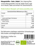 Mangoreepjes - variëteit "Haden" - gedroogd - biologisch - raw food kwaliteit - 400 g Gedroogde producten Naty Shop