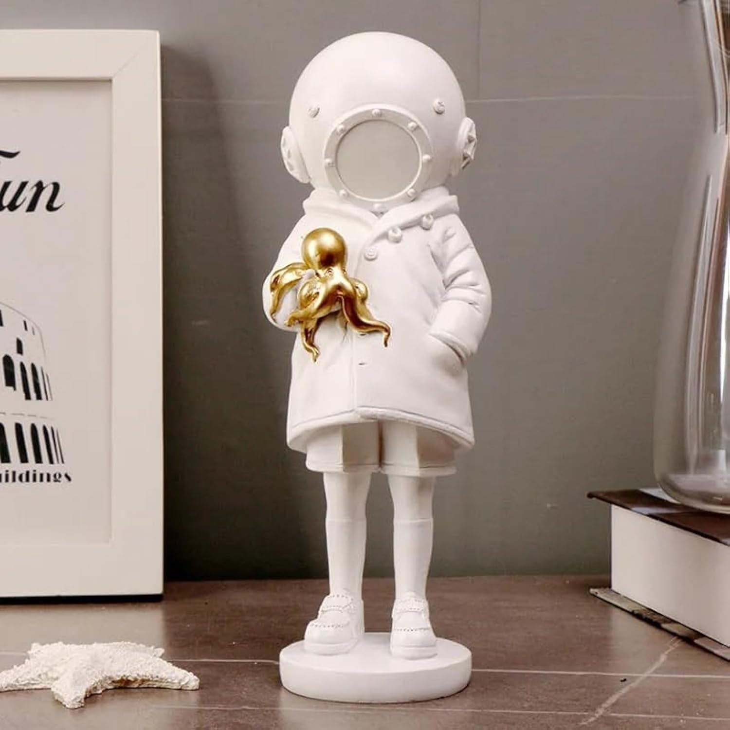 Schattig Ballonmeisje Hars Sculptuur Woondecoratie Standbeeld Banksy Rood Hart Meisje Ballon Figuur Moderne Kunst Sculptuur Voor Tafel Plank Decor Beelden en sculpturen Naty Shop Shenqianzhe8