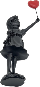 Schattig Ballonmeisje Hars Sculptuur Home Decor Standbeeld Banksy Rood Hart Meisje Ballon Figuur Moderne Kunst Sculptuur voor Tafelblad Plank Decor Beelden en sculpturen Naty Shop