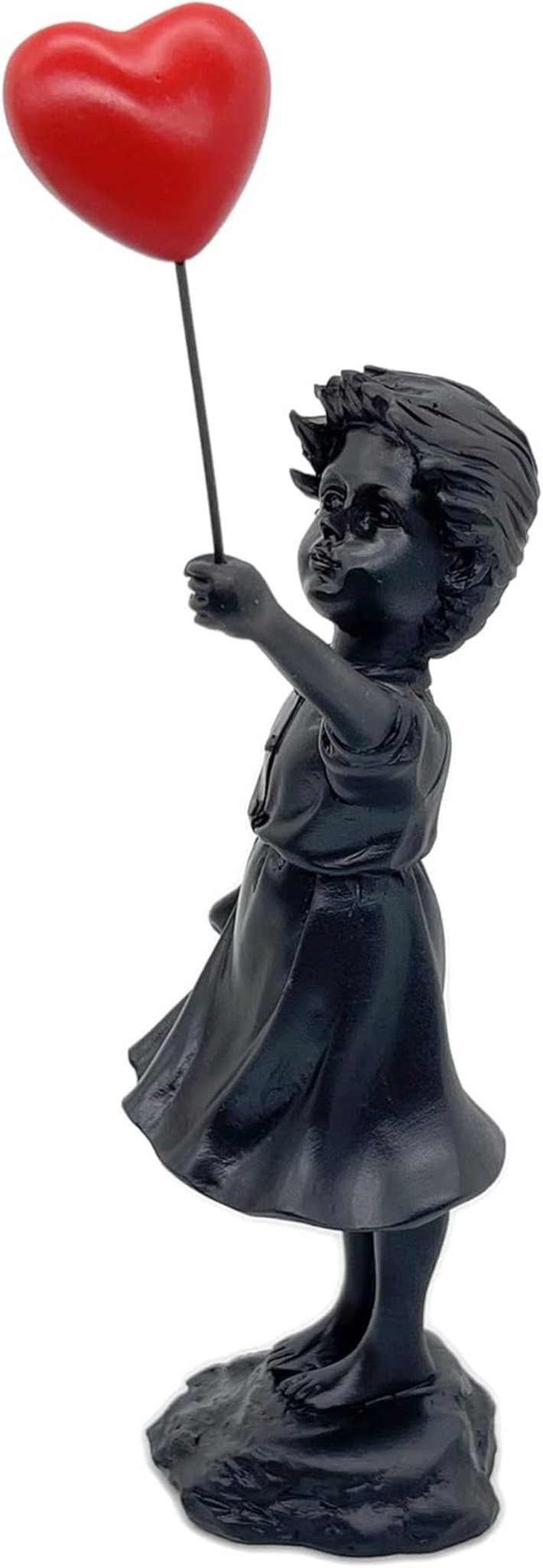 Schattig Ballonmeisje Hars Sculptuur Home Decor Standbeeld Banksy Rood Hart Meisje Ballon Figuur Moderne Kunst Sculptuur voor Tafelblad Plank Decor Beelden en sculpturen Naty Shop