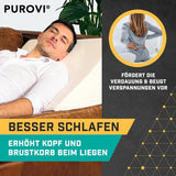 Wigkussen voor bed en bank - Ideaal als leeskussen, achterin bed of om de benen hoger te zetten - Maatvast schuim - Wasbare hoes