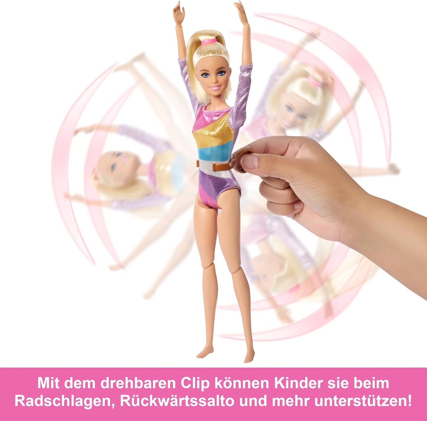 Barbie Leuke gymnastiekspeelset met evenwichtsbalk en meer dan 10 themaonderdelen voor winnende verhalen, HRG52