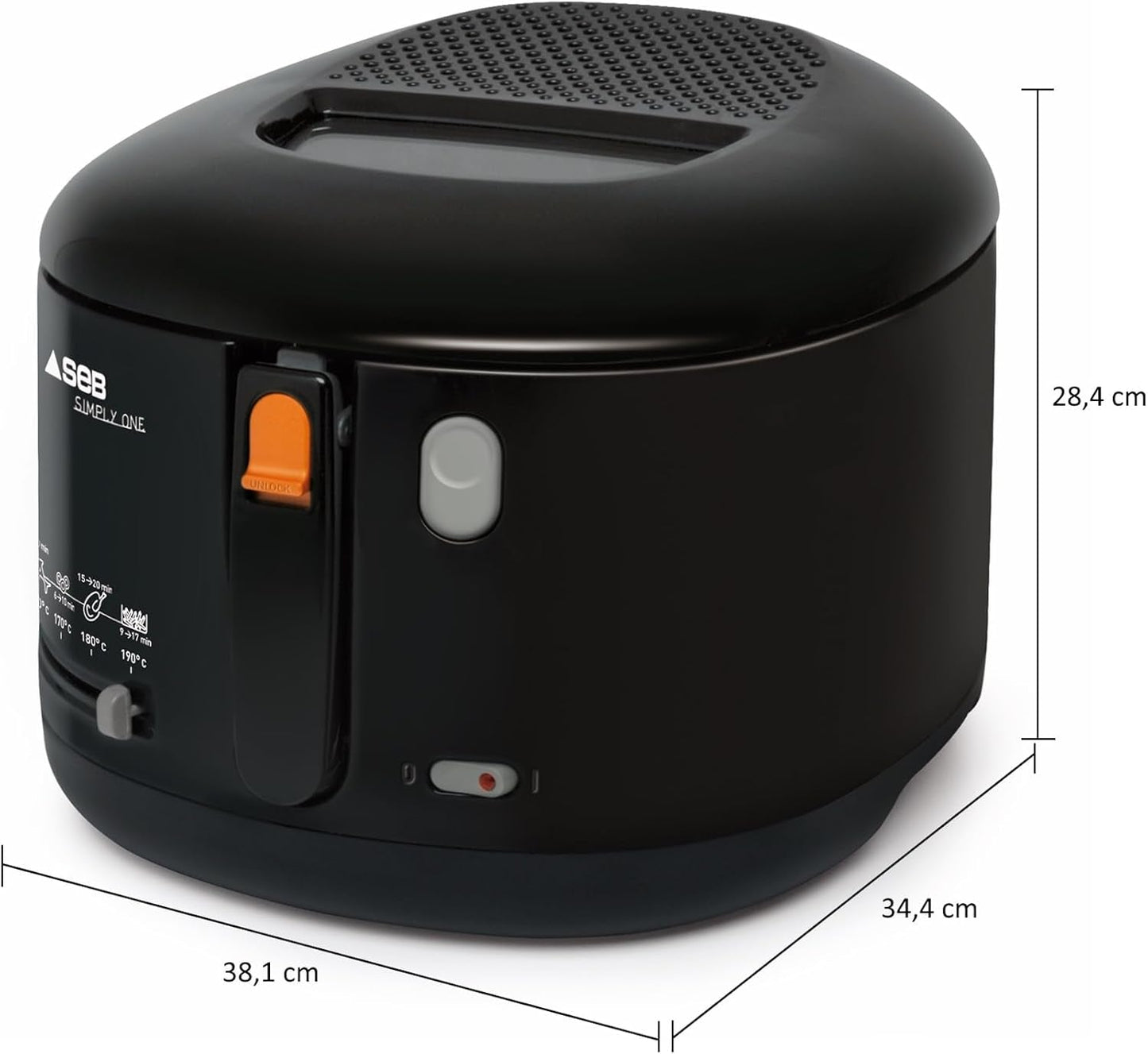 Tefal Simply One Elektrische Friteuse, XL capaciteit voor frites tot 1,2 kg, exclusief wandkoelsysteem Apparaten Naty Shop