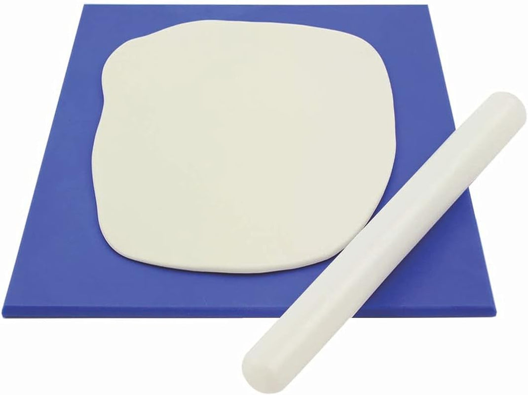 - Middelgrote antiaanbakplaat - 30x25cm, blauw