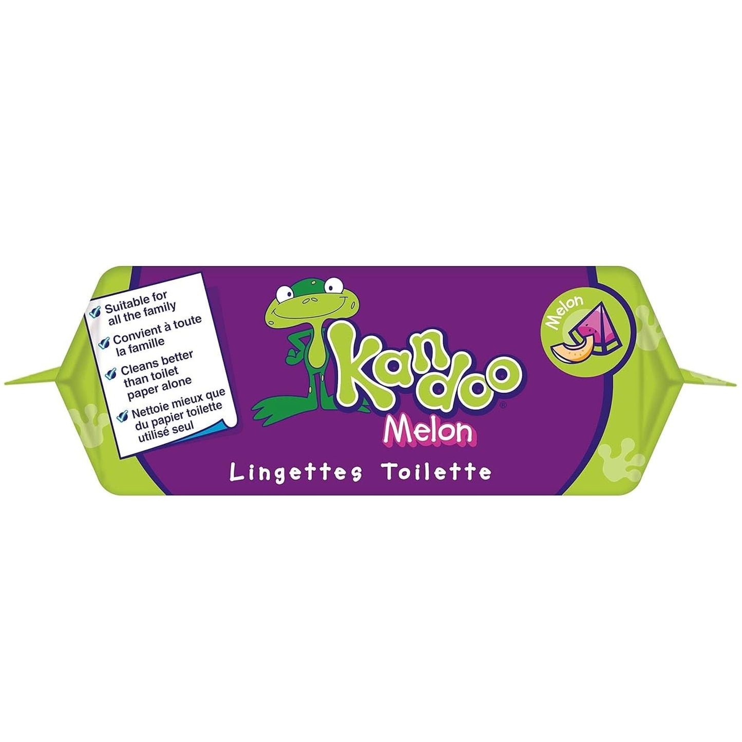 Meloen Feuchttücher - Spülbar - Aus 95% Wasser - Parfümfrei - Plastikfrei - Dermatologisch Getestet - Feuchtes Toilettenpapier Aus 100% Pflanzlichem Cellulosemateriaal - 60 Tücher Naty Shop