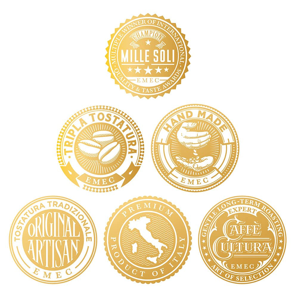 Caffè Espresso - Espressobohnen 1kg - Traditionele driefasige bereiding in de hand - Premium Kaffeebohnen met perfecte crema en säurearm voor volledig geautomatiseerde en Siebträger