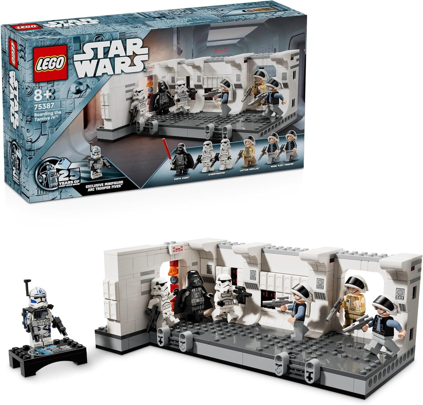 LEGO Star Wars Tantive IV Boarding, A New Hope Movie bouwspeelgoed, fantasiespeelset voor kinderen om te verzamelen, cadeau-idee voor jongens en meisjes vanaf 8 jaar en verzamelaars 75387 Bouwsets Beuche in LEGO-Store Boarding